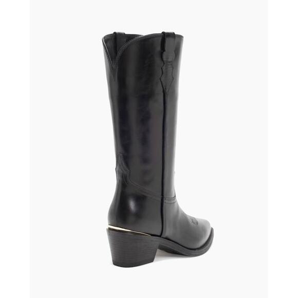 Partlow Julia Cowboy Western Leather Boots in Black 36 - Picture 4 of 5